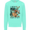 I Bring Crazy Stuff & Sh#t Funny Dog Mens Sweatshirt Jumper Peppermint