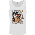 I Bring Crazy Stuff & Sh#t Funny Dog Mens Vest Tank Top White