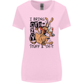 I Bring Crazy Stuff & Sh#t Funny Dog Womens Wider Cut T-Shirt Light Pink