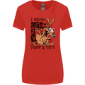 I Bring Crazy Stuff & Sh#t Funny Dog Womens Wider Cut T-Shirt Red