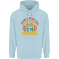 I Can't Hear You I'm Gaming Funny Gaming Childrens Kids Hoodie Light Blue