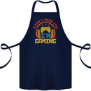 I Can't Hear You I'm Gaming Funny Gaming Cotton Apron 100% Organic Navy Blue