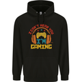 I Can't Hear You I'm Gaming Funny Gaming Mens 80% Cotton Hoodie Black