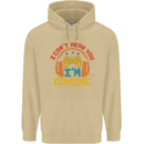 I Can't Hear You I'm Gaming Funny Gaming Mens 80% Cotton Hoodie Sand