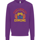 I Can't Hear You I'm Gaming Funny Gaming Mens Sweatshirt Jumper Purple