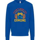 I Can't Hear You I'm Gaming Funny Gaming Mens Sweatshirt Jumper Royal Blue