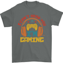 I Can't Hear You I'm Gaming Funny Gaming Mens T-Shirt Cotton Gildan Charcoal