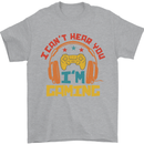I Can't Hear You I'm Gaming Funny Gaming Mens T-Shirt Cotton Gildan Sports Grey