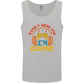 I Can't Hear You I'm Gaming Funny Gaming Mens Vest Tank Top Sports Grey