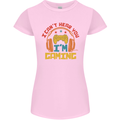 I Can't Hear You I'm Gaming Funny Gaming Womens Petite Cut T-Shirt Light Pink