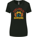 I Can't Hear You I'm Gaming Funny Gaming Womens Wider Cut T-Shirt Black