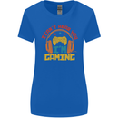 I Can't Hear You I'm Gaming Funny Gaming Womens Wider Cut T-Shirt Royal Blue