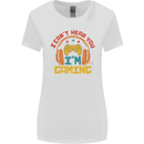 I Can't Hear You I'm Gaming Funny Gaming Womens Wider Cut T-Shirt White