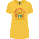 I Can't Hear You I'm Gaming Funny Gaming Womens Wider Cut T-Shirt Yellow