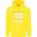 I Can't Keep Calm It's My Birthday Childrens Kids Hoodie Yellow