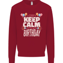 I Can't Keep Calm It's My Birthday Kids Sweatshirt Jumper Red