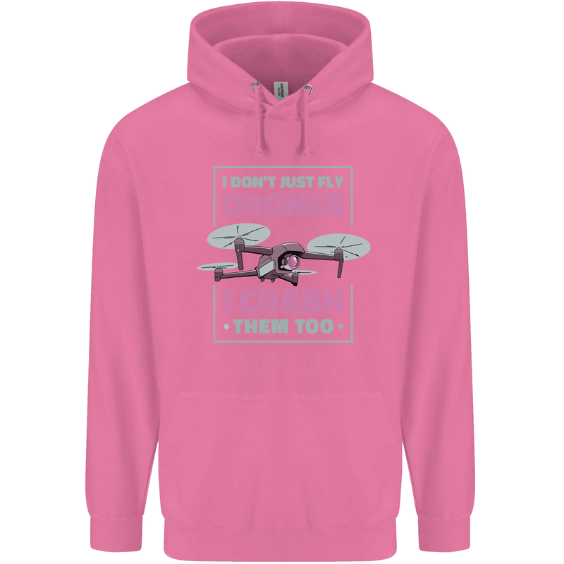 I Crash Them Too Funny Drone Pilot Childrens Kids Hoodie Azalea