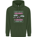 I Crash Them Too Funny Drone Pilot Childrens Kids Hoodie Forest Green