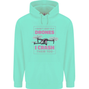I Crash Them Too Funny Drone Pilot Childrens Kids Hoodie Peppermint