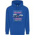 I Crash Them Too Funny Drone Pilot Childrens Kids Hoodie Royal Blue