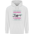 I Crash Them Too Funny Drone Pilot Childrens Kids Hoodie White