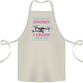 I Crash Them Too Funny Drone Pilot Cotton Apron 100% Organic Natural