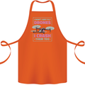 I Crash Them Too Funny Drone Pilot Cotton Apron 100% Organic Orange