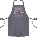 I Crash Them Too Funny Drone Pilot Cotton Apron 100% Organic Steel