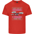 I Crash Them Too Funny Drone Pilot Kids T-Shirt Childrens Red