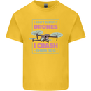 I Crash Them Too Funny Drone Pilot Kids T-Shirt Childrens Yellow