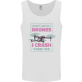 I Crash Them Too Funny Drone Pilot Mens Vest Tank Top White
