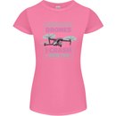 I Crash Them Too Funny Drone Pilot Womens Petite Cut T-Shirt Azalea