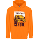 I Crushed 100 Days of School Monster Truck Childrens Kids Hoodie Orange