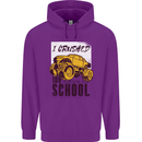 I Crushed 100 Days of School Monster Truck Childrens Kids Hoodie Purple