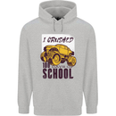 I Crushed 100 Days of School Monster Truck Childrens Kids Hoodie Sports Grey