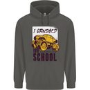 I Crushed 100 Days of School Monster Truck Childrens Kids Hoodie Storm Grey