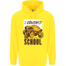 I Crushed 100 Days of School Monster Truck Childrens Kids Hoodie Yellow