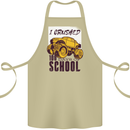 I Crushed 100 Days of School Monster Truck Cotton Apron 100% Organic Khaki