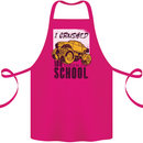 I Crushed 100 Days of School Monster Truck Cotton Apron 100% Organic Pink