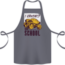 I Crushed 100 Days of School Monster Truck Cotton Apron 100% Organic Steel