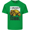 I Crushed 100 Days of School Monster Truck Kids T-Shirt Childrens Irish Green