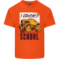 I Crushed 100 Days of School Monster Truck Kids T-Shirt Childrens Orange