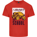 I Crushed 100 Days of School Monster Truck Kids T-Shirt Childrens Red