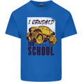 I Crushed 100 Days of School Monster Truck Kids T-Shirt Childrens Royal Blue