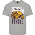 I Crushed 100 Days of School Monster Truck Kids T-Shirt Childrens Sports Grey