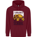I Crushed 100 Days of School Monster Truck Mens 80% Cotton Hoodie Maroon