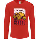 I Crushed 100 Days of School Monster Truck Mens Long Sleeve T-Shirt Red