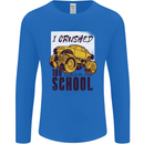 I Crushed 100 Days of School Monster Truck Mens Long Sleeve T-Shirt Royal Blue