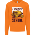 I Crushed 100 Days of School Monster Truck Mens Sweatshirt Jumper Orange