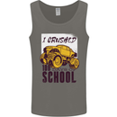 I Crushed 100 Days of School Monster Truck Mens Vest Tank Top Charcoal